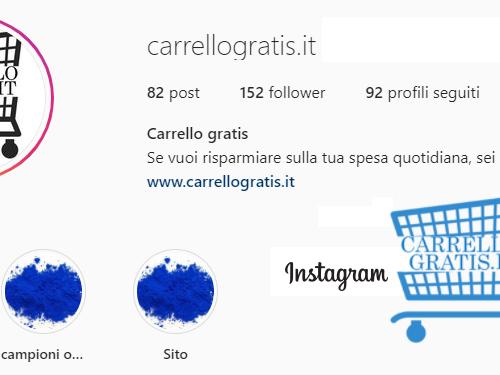 Carrellogratis.it è anche su instagram + codici sconto ESCLUSIVI!