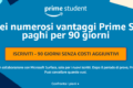 Amazon Prime Student gratis per 90 giorni