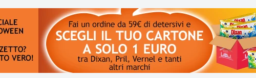 Casa Henkel scegli il tuo cartone di Dixan, Pril, Vernel e tanti altri  a solo 1€