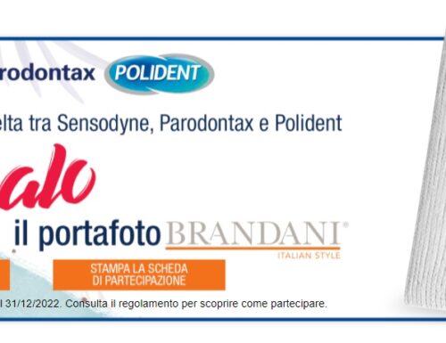 Sensodyne, Parodontax e Polident in regalo portafoto Brandani
