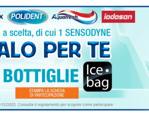 “GSK ti regala l’ICE BAG” con l’acquisto di Parodontax, Sensodyne, Polident, Aquafresh