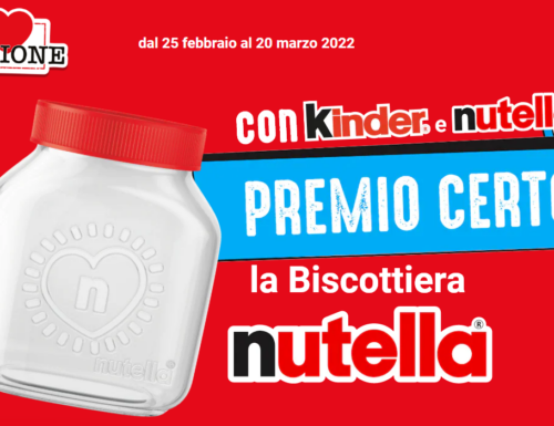 “Biscottiera Nutella 2022” ricevila come premio sicuro