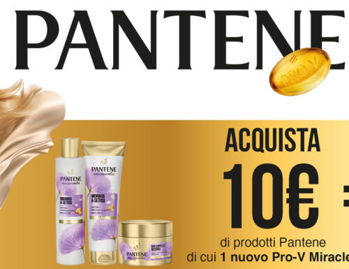 “Pantene Miracles A&S” acquista 10€ di prodotti e ricevi 10€ in buoni spesa