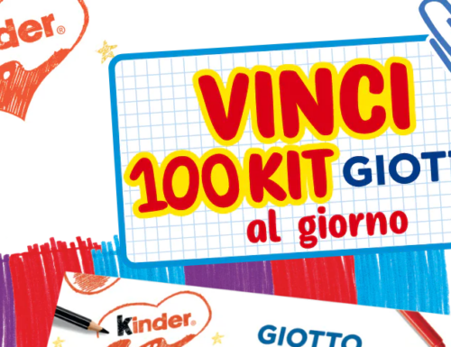Concorso Nutella e Kinder vinci kit Giotto 2022