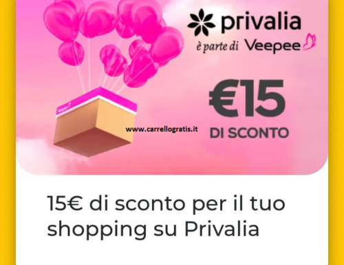 Con Privalia Veepee hai un codice sconto di 15€