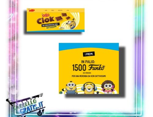 “Oro Ciok e Minions, un concorso da veri cattivissimi” vinci uno dei 1.500 Funko Pop Minions THE rise of Gru