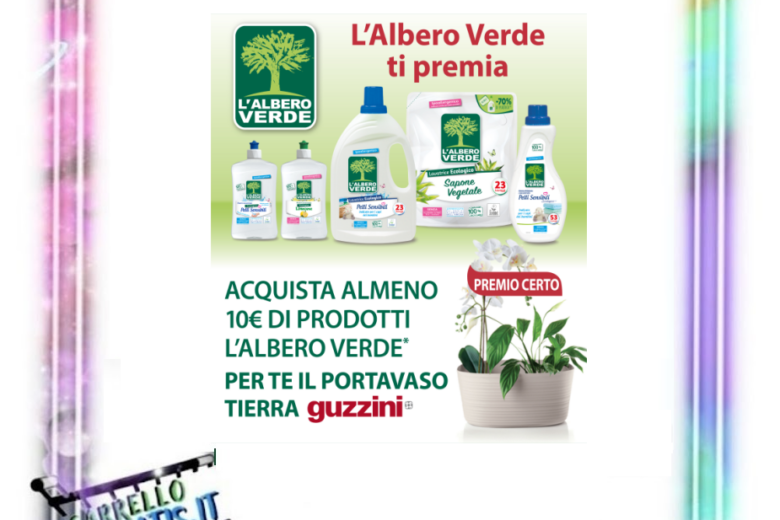 “L’albero verde ti premia” richiedi portavaso Guzzini